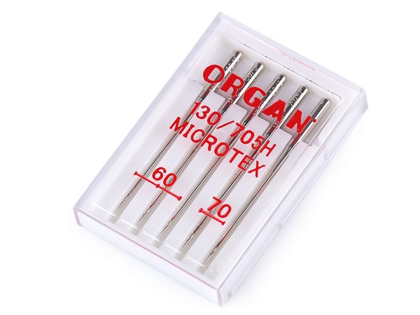 Nähmaschinen-Nadeln Microtex- 60/70 ORGAN (5 Stück)