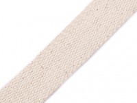 Baumwoll-Gurtband 25 mm- unifarben - creme