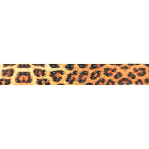 Ripsband - Dekoband "Phantasie Panther" - orange - 25mm