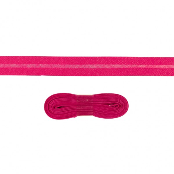 3 Meter Einfassband Baumwolle uni - 20mm - pink
