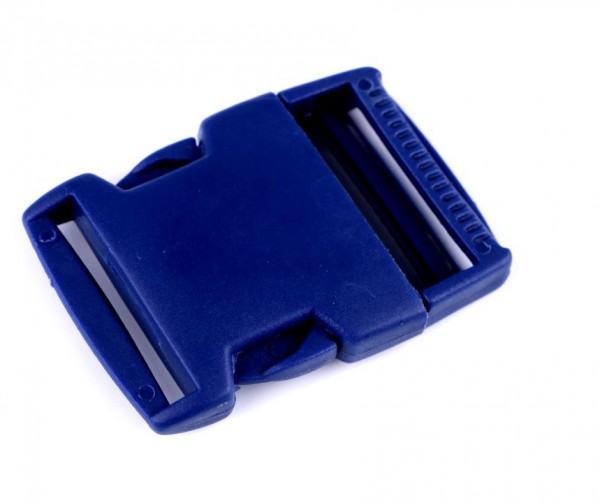 Kunststoff- Steckverschluss - 30mm - blau
