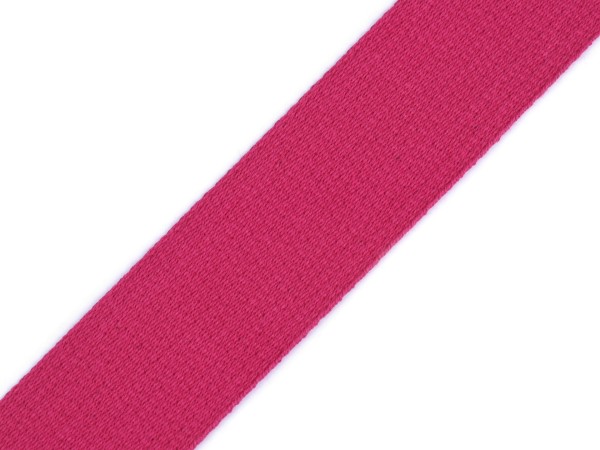 Baumwoll-Gurtband 30 mm- unifarben - pink