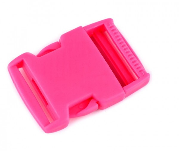 Kunststoff- Steckverschluss - 30mm - rosa