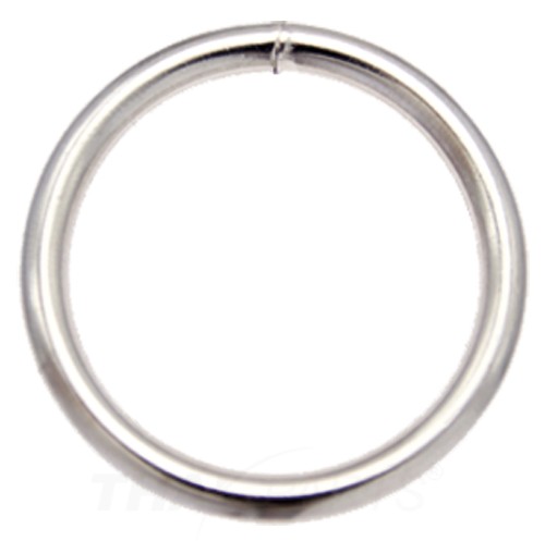 O-Ring / Metallring - silber - 40x4mm
