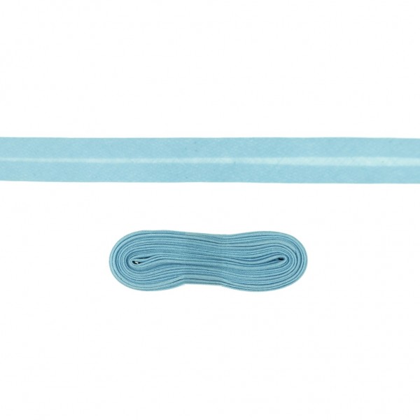 3 Meter Einfassband Baumwolle uni - 20mm - hellblau