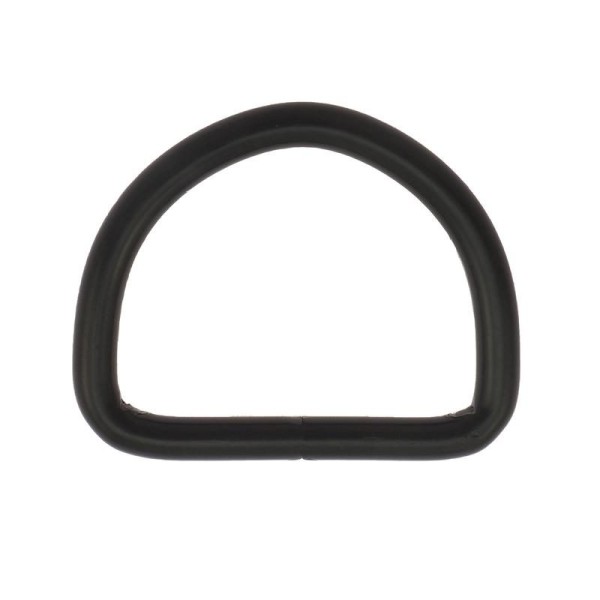 D-Ring schwarz lackiert - geschweisst - 40x30x5 mm