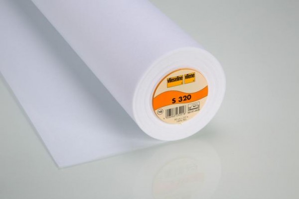 Vlies - Schabrackeneinlage S320 - 90 cm breit - weiß