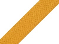 Baumwoll-Gurtband 25 mm- unifarben - senfgelb
