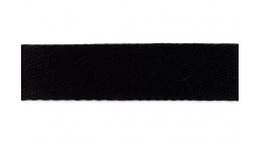 Baumwoll-Gurtband 40mm - unifarben - schwarz - SOFT