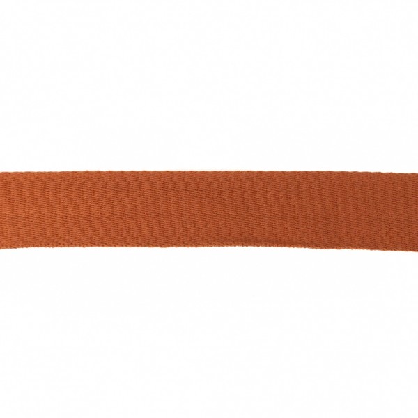 Baumwoll-Gurtband Soft - 40mm - unifarben - rost - SOFT