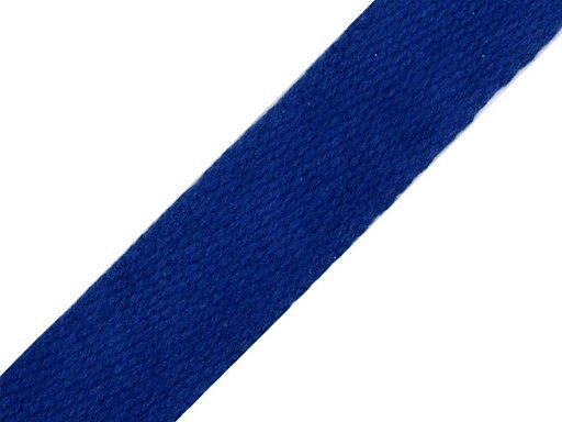 Baumwoll-Gurtband 25 mm- unifarben - royalblau