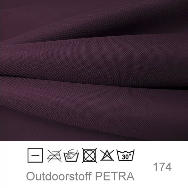 Outdoorstoff "Petra" - aubergine (174)
