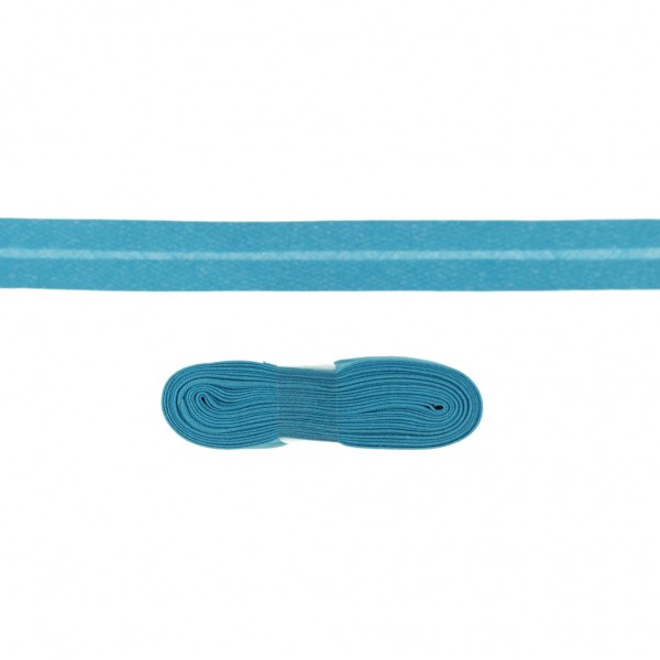 3 Meter Einfassband Baumwolle uni - 20mm - aquablau