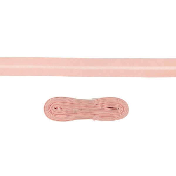 3 Meter Einfassband Baumwolle uni - 20mm - rosa