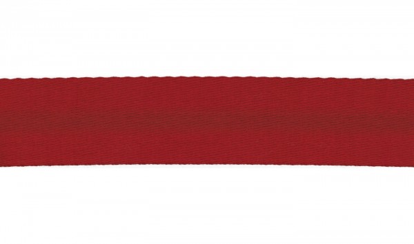 Baumwoll-Gurtband Soft - 40mm - unifarben - rot - SOFT
