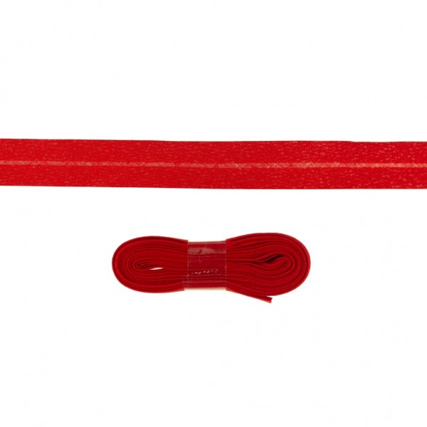 3 Meter Einfassband Baumwolle uni - 20mm - rot
